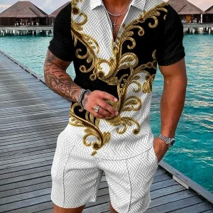 Polo à manches zippées pour hommes