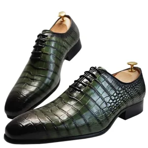 Chaussures de Luxe en Cuir et Dentelle pour Homme