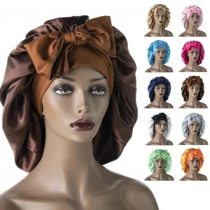 Bonnet de Nuit en Satin pour Femme