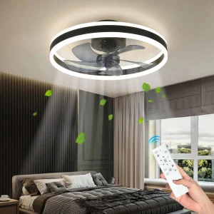 Ventilateur de Plafond Moderne avec Lumière LED