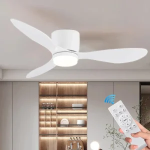 Ventilateur de Plafond Moderne avec Lumière LED