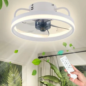 Ventilateur de Plafond avec Lumière Intelligente et Silayseuse