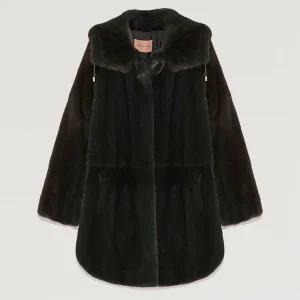 Hooded Oversized Mink Coat