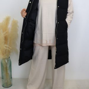 Doudoune sans manches femme noire