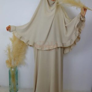 Ensemble Abaya Khimar Jazz beige