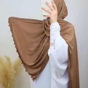 Hijab jersey prémium frisé