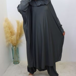Burkini Jilbab de bain Gris