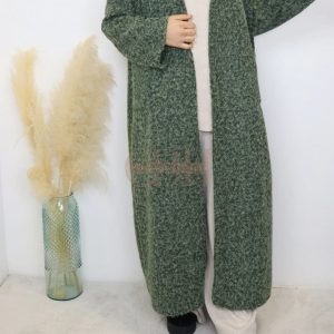 Manteau Long Oversize Texturé