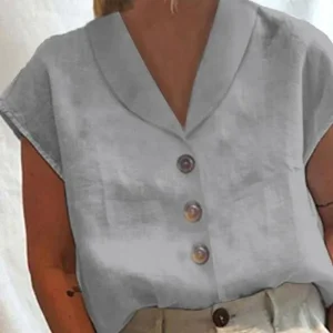 Konf | Blouse à col élégante pour femmes Gasin