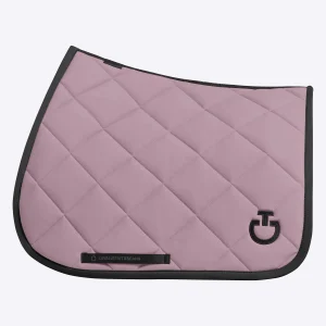 Tapis de selle Cavalleria Toscana Diamond quilted en jersey - LILAS