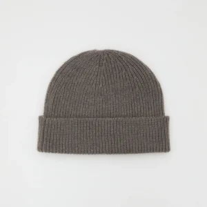 100% cashmere thick knit beanie