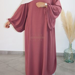 Abaya Jazz Manches Bouffantes Dusty