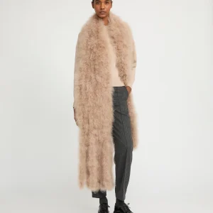 Maxi feather fringe scarf