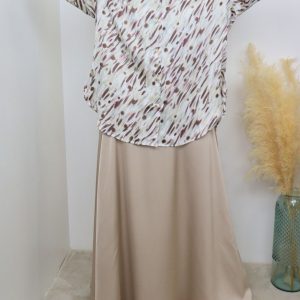 Chemise longue imprimée