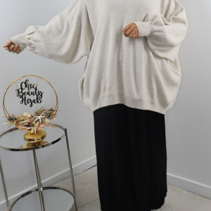 Pull Oversize maille Nour Crème