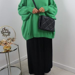Pull oversize maille Nour vert