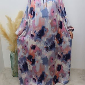 Robe longue imprimée fluide EMNA