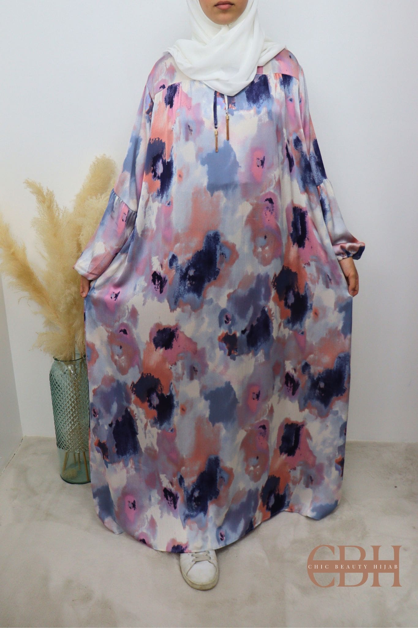 Robe longue imprimée fluide EMNA – Image 2