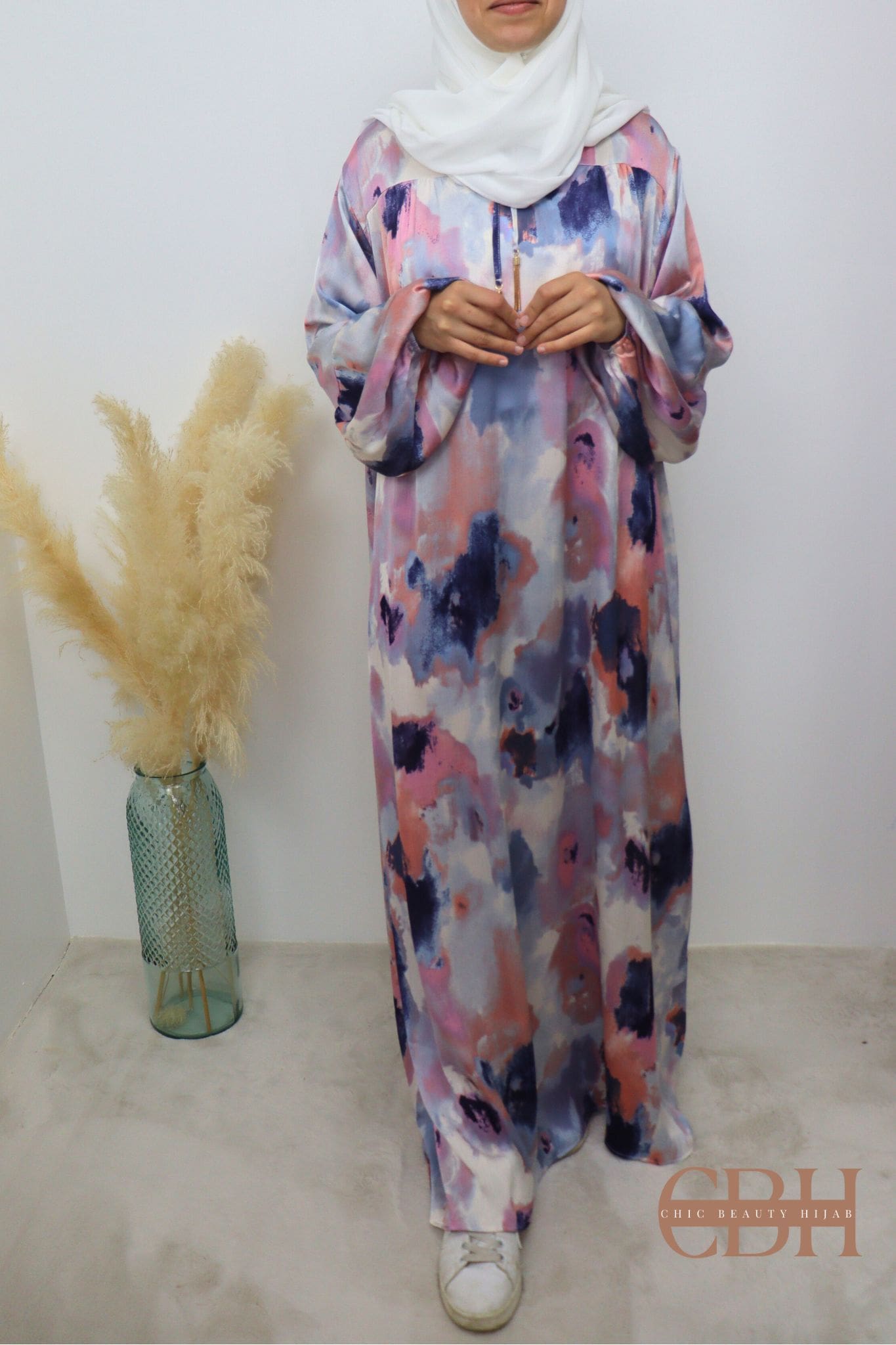 Robe longue imprimée fluide EMNA – Image 5