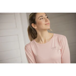 T-shirt Techty Honey Pénélope – Manches longues, Rose pâle